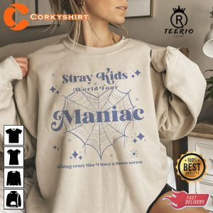 Stray Kids Maniac World Tour Sweatshirt Design