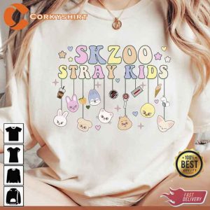 Stray Kids Zoo Character Shirt1