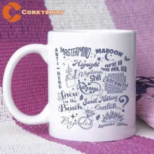 Swiftie Midnights Music And Book Coffee Cup