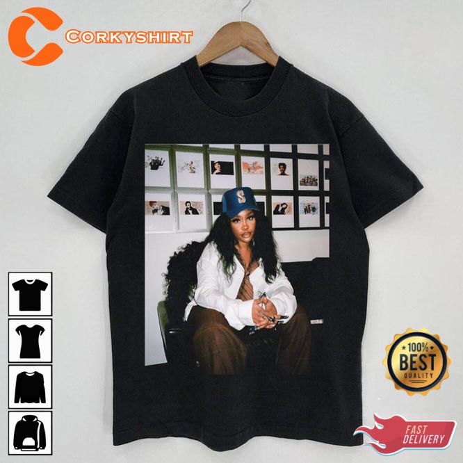 Sza Vintage Photoshoot Music RnB Singer Rapper T-Shirt1