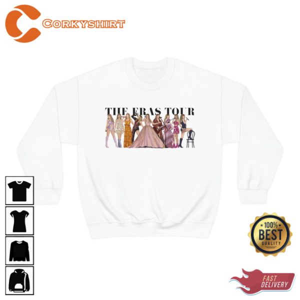 TSwift Country And Pop Artist The Eras Tour 2024 Crewneck Sweatshirt