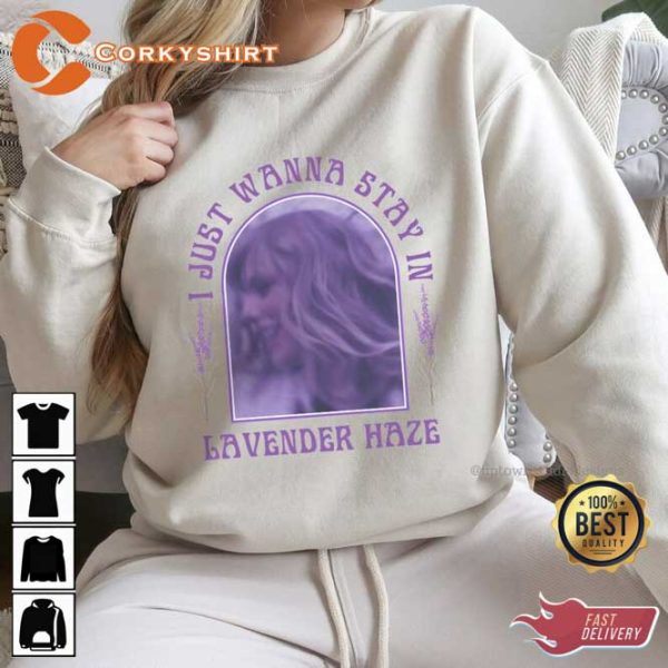 Taylor Swiftie Lavender Haze Lyrics Midnights Album Sweatshirt