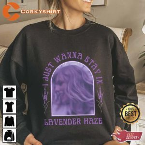 Taylor Swiftie Lavender Haze Lyrics Midnights Album Sweatshirt