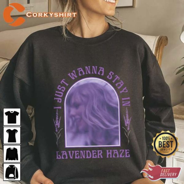 Taylor Swiftie Lavender Haze Lyrics Midnights Album Sweatshirt