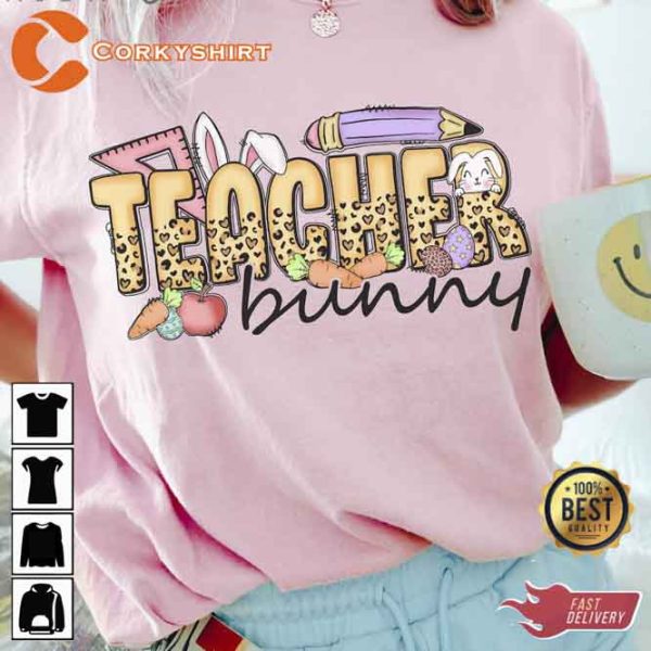 Teach Bunny Easter Day Hoodie