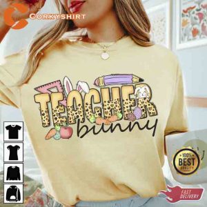 Teach Bunny Easter Day Hoodie