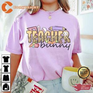 Teach Bunny Easter Day Hoodie