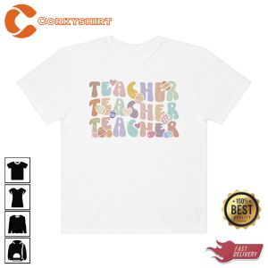 Teacher Bunny Egg Easter Unisex T Shirt