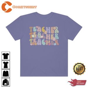 Teacher Bunny Egg Easter Unisex T Shirt