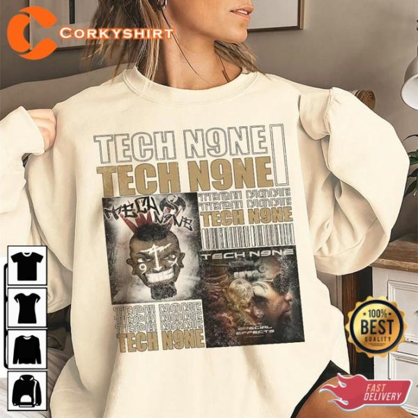 Tech N9ne V1 Hip Hop Style Graphic Rap Tee