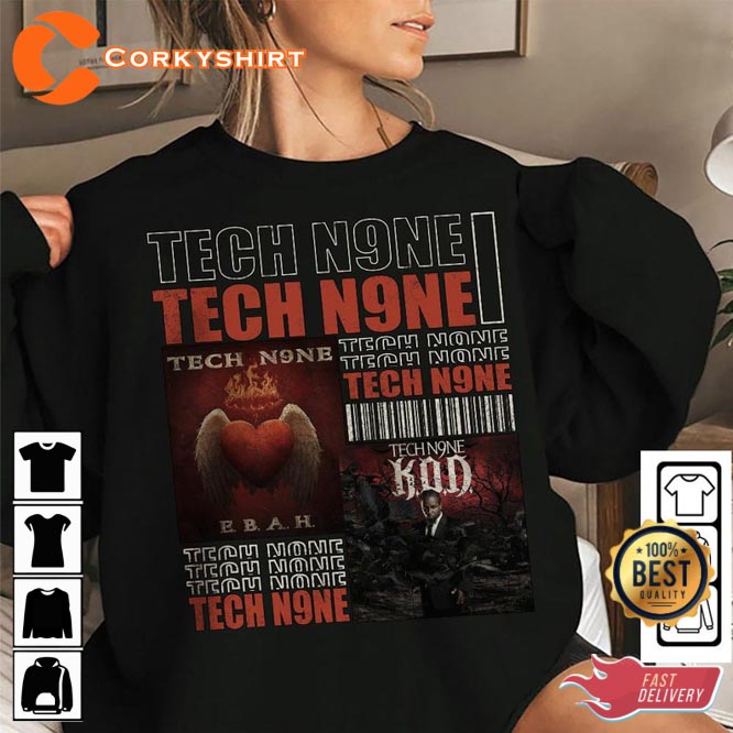 Tech N9ne Vintage Hip Hop 90s Style Unisex T-Shirt Design2