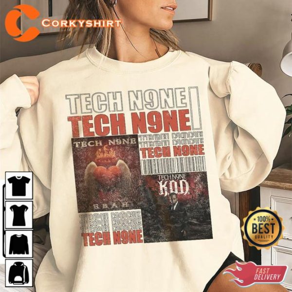 Tech N9ne Vintage Hip Hop 90s Style Unisex T-Shirt Design