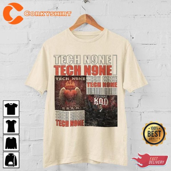 Tech N9ne Vintage Hip Hop 90s Style Unisex T-Shirt Design