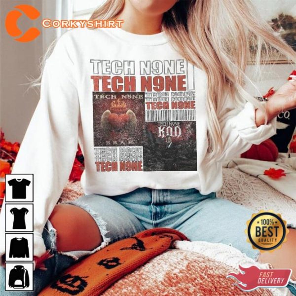 Tech N9ne Vintage Hip Hop 90s Style Unisex T-Shirt Design