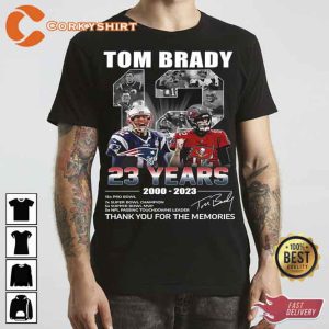 Thank You For The Memories Tom Brady Shirt