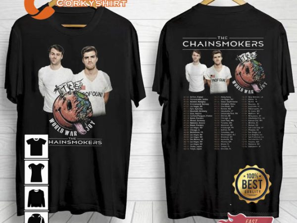 The Chainsmokers Tour Setlist 2023 T-Shirt