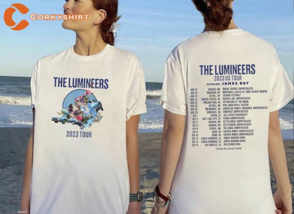 The Lumineers 2023 US Tour With Special Guest James Bay Tee