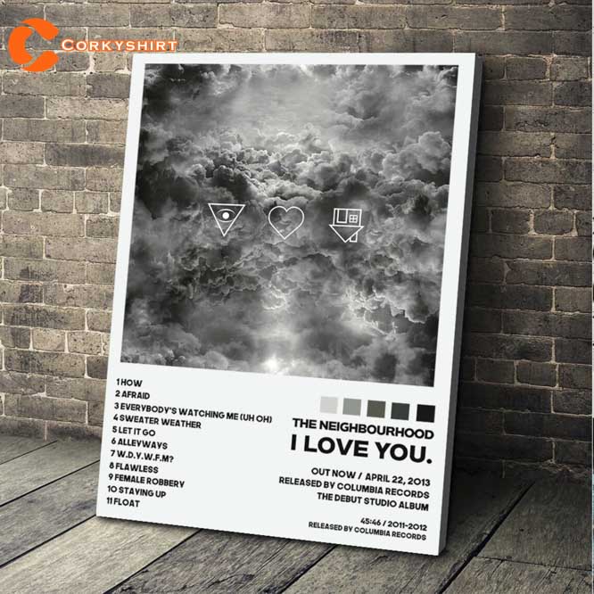 The Neighbourhood Band I Love You Album Tracklist Poster Corkyshirt