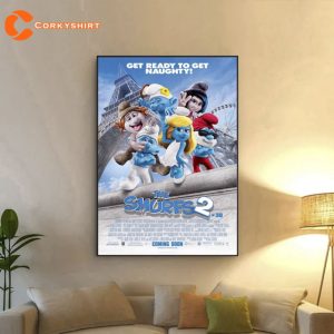 The Smurfs 2 Movie Unframed Poster Canvas Wall Art