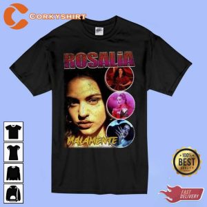 The Spanish Pop Singer Rosalia Vintage 90s Rap Bootleg Shirt