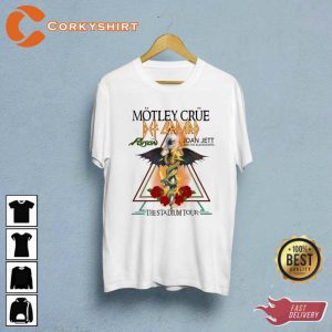 The Stadium Tour Motley Crue Def Leppard Joan Jett Fan Gift T-Shirt