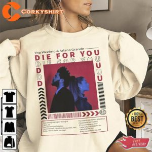 The Weeknd Ariana Grande Die For You Remix Billboard Music 2023 Shirt