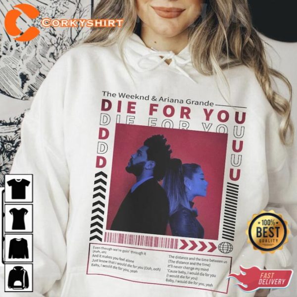 The Weeknd Ariana Grande Die For You Remix Billboard Music 2023 Shirt