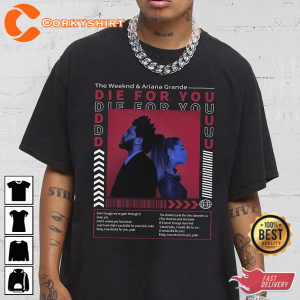 The Weeknd Ariana Grande Die For You Remix Billboard Music 2023 Shirt