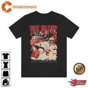 Tom Brady 90s Style Vintage Bootleg Tee Shirt