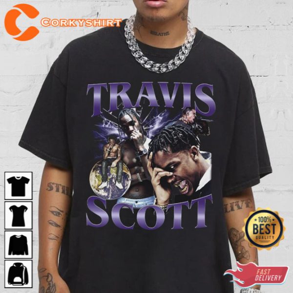 Travis Scott Rap Vintage Bootleg Sweatshirt Gift For Fan