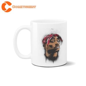 Tupac Shakur 2pac Rapper Funny Hip Hop Gift Old School 90s Coffee Mug1