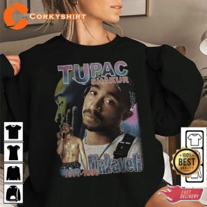 Tupac Shakur Hip Hop 90s Style Graphic Unisex Fan Gifts T-Shirt2
