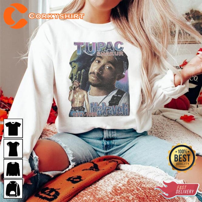 Tupac Shakur Hip Hop 90s Style Graphic Unisex Fan Gifts T-Shirt5