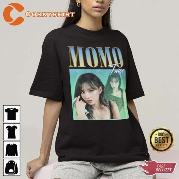 Twice Momo Retro Bootleg T-shirt