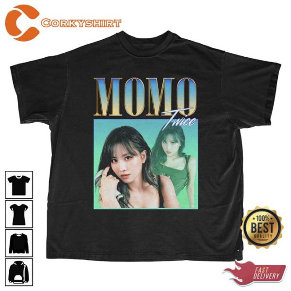 Twice Momo Retro Bootleg T-shirt