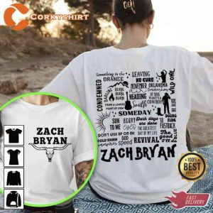 Two Step Inn Festival Zach Bryan Tracklist Crewneck Unisex Shirt