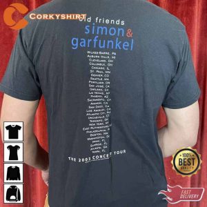 Vintage 2003 Simon And Garfunkel Old Friends Concert Tour T-shirt