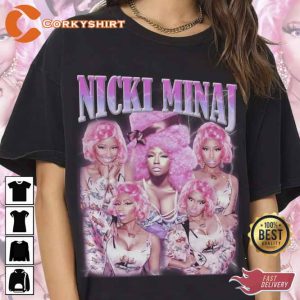 Vintage 90s Style Nicki Minaj Rapper Hip Hop Shirt