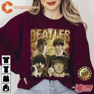 Vintage 90s The Beatles Band Music Sweatshirt