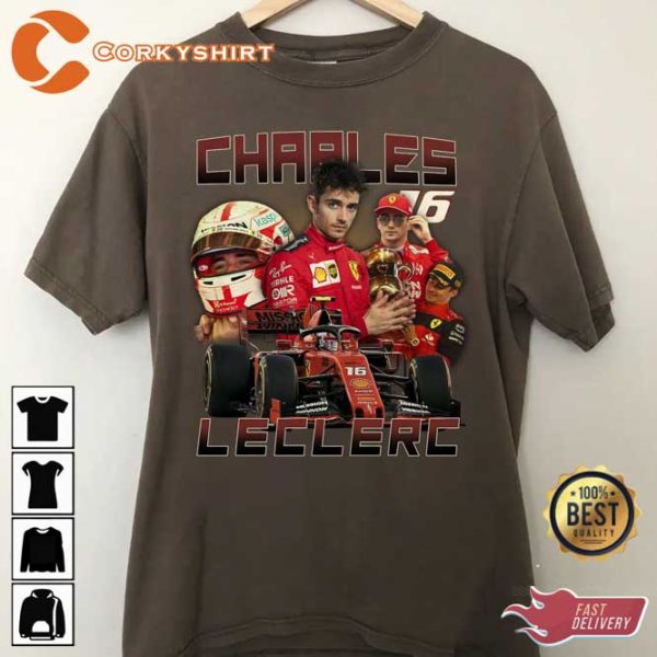 Vintage Charles Leclerc Scuderia Ferrari EST 1997 Shirt