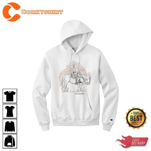 Vintage Cowgirl Style Bridle Horse Unisex Hoodie