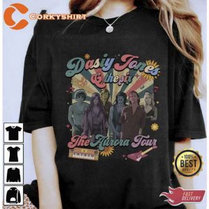 Vintage Daisy Jones and The Six Aurora Tour 2023 T Shirt Design