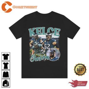 Vintage Design Jason Kelce Tee Football Player Eagles Sweatshirt