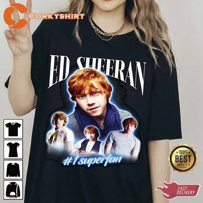 Vintage Ed Sheeran No1 Superfan Unisex Shirt