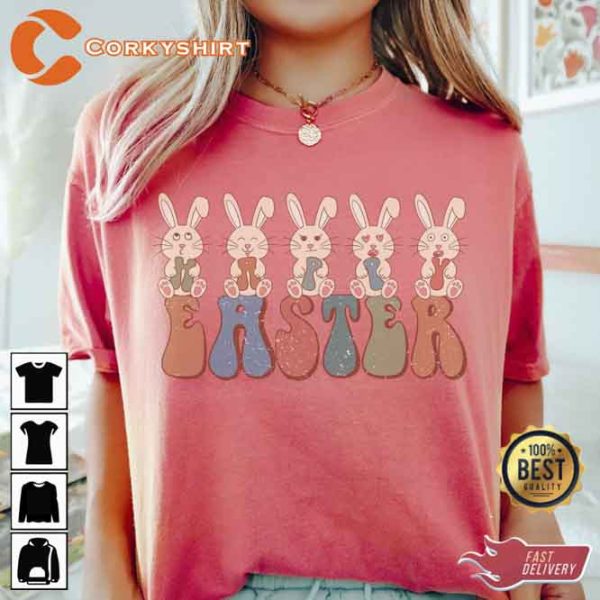 Vintage Happy Easter Day Unisex T-shirt