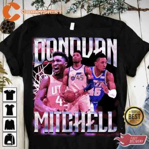 Vintage Inspired Cleveland Cavaliers Donovan MItchell Basketball T-Shirt