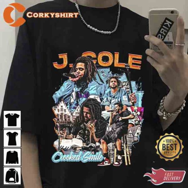 Vintage J Cole Rapper Bootleg Raptees 90s Shirt