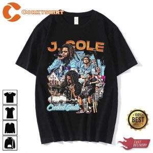Vintage J Cole Rapper Bootleg Raptees 90s Shirt