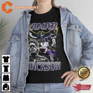 Vintage Lamar Jackson Graphic Unisex T-shirt
