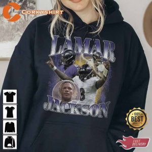 Vintage Lamar Jackson Sport Gift For Fan T-shirt